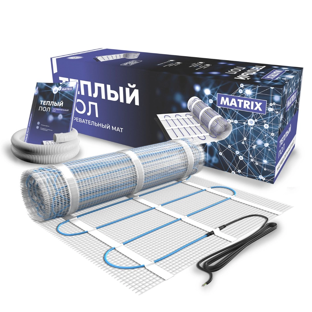 Теплый пол нагревательный мат MATRIX 2,5 кв.м